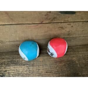 Vintage Chuck E Cheese & Pizza Inn 1991 Hacky Sack Bean Ball Set